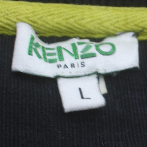 Kenzo Men’s Black Embroidered Eye Sweatshirt L Pullover Crew Neck