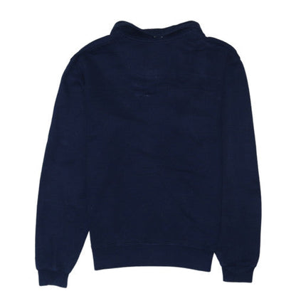 Champion Men's Blue 1/4 Zip Logo Sweatshirt Size S