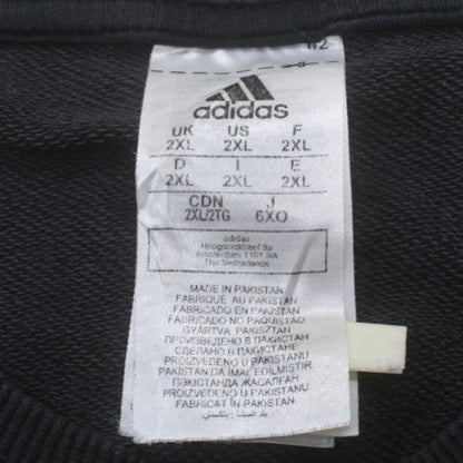 Adidas Men's Black 2XL Pullover Crew Neck Sweatshirt