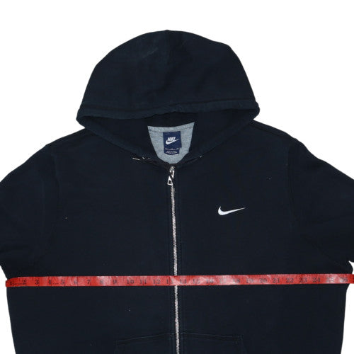 Nike Men’s Black Full Zip Fleece Hoodie Size L Regular Fit