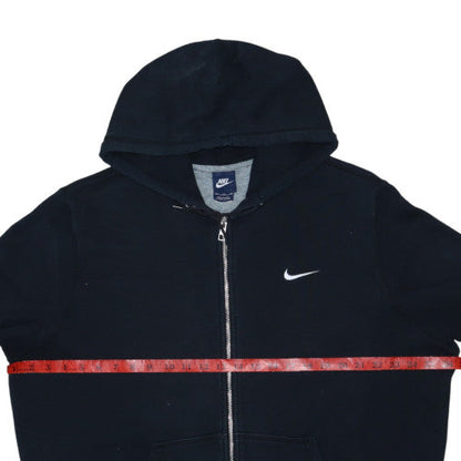 Nike Men’s Black Full Zip Fleece Hoodie Size L Regular Fit