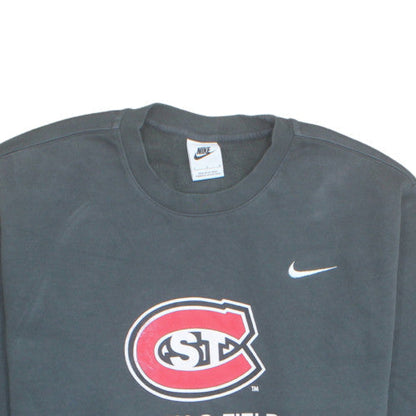 Nike Men's Grey Track & Field Crew Neck Sweatshirt Size L