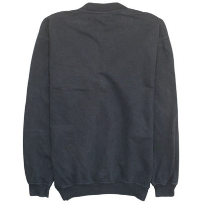 Adidas Mens Black Pullover Sweatshirt L Crew Neck Fleece Logo Sportswear