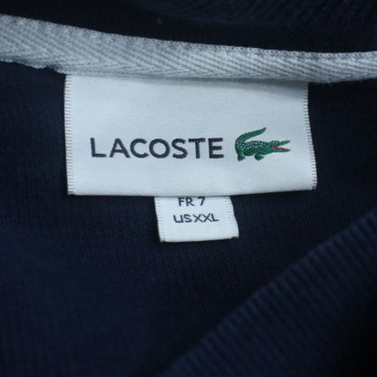 Lacoste Men's Blue 2XL Collared 1/2 Zip Cotton Sweatshirt