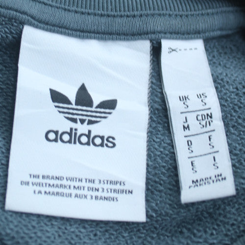 adidas Men's Grey Pullover Sweatshirt S Regular Fit Crew Neck