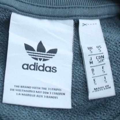 adidas Men's Grey Pullover Sweatshirt S Regular Fit Crew Neck