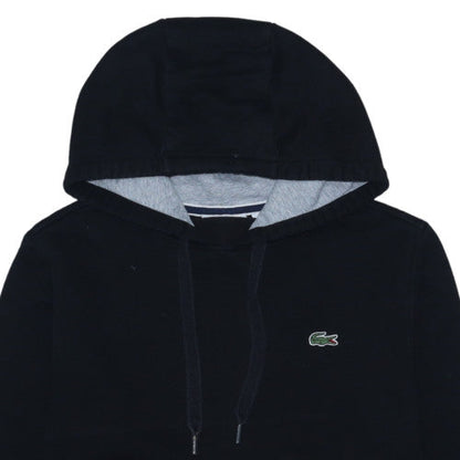 Lacoste Men's Black Pullover Hoodie Cotton Blend Large