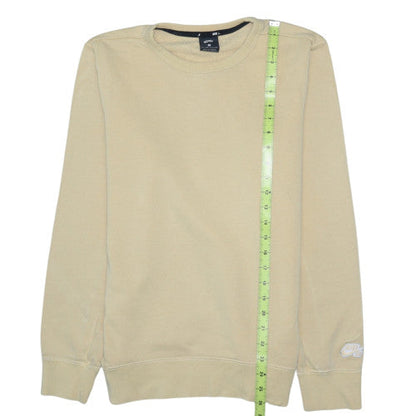 Nike SB Men's Beige XS Crew Neck Fleece Pullover Sweatshirt
