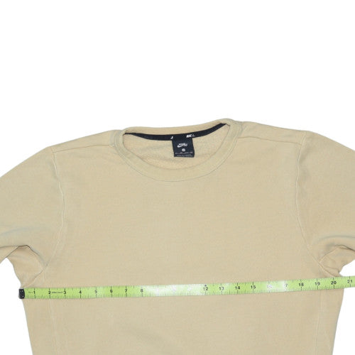Nike SB Men's Beige XS Crew Neck Fleece Pullover Sweatshirt