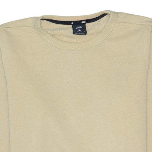 Nike SB Men's Beige XS Crew Neck Fleece Pullover Sweatshirt