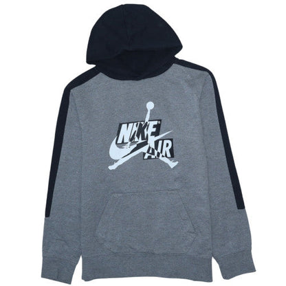 Nike Jordan Boys Grey Hoodie XL 13-15 Yrs Pullover Hooded Sweatshirt
