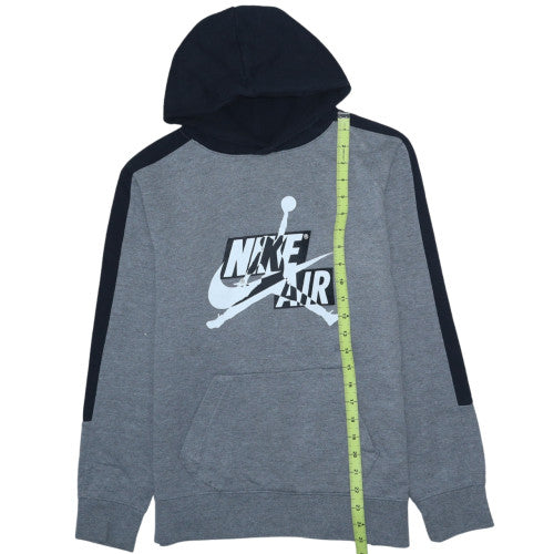Nike Jordan Boys Grey Hoodie XL 13-15 Yrs Pullover Hooded Sweatshirt