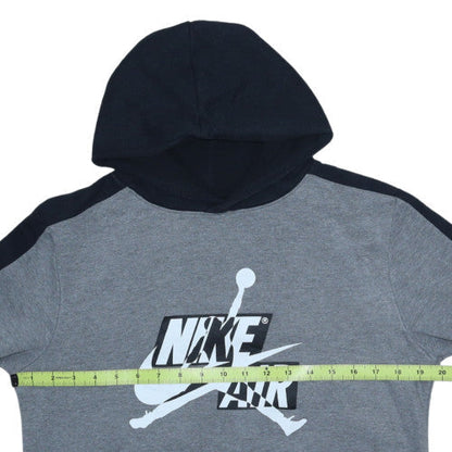 Nike Jordan Boys Grey Hoodie XL 13-15 Yrs Pullover Hooded Sweatshirt
