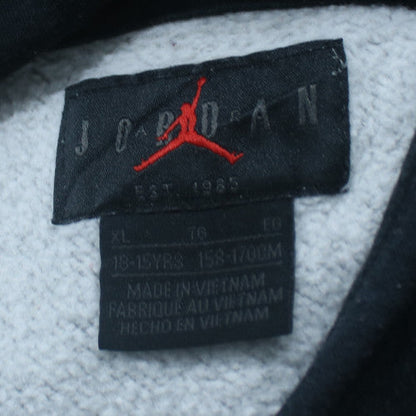Nike Jordan Boys Grey Hoodie XL 13-15 Yrs Pullover Hooded Sweatshirt
