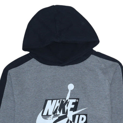 Nike Jordan Boys Grey Hoodie XL 13-15 Yrs Pullover Hooded Sweatshirt