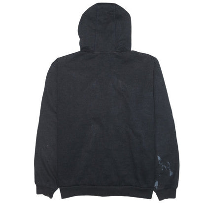 Carhartt Men’s Black Full Zip Hoodie L Relaxed Fit Fleece Workwear