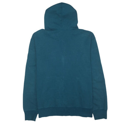 GAP Mens Blue Full Zip Hoodie XXL Fleece Logo Sweatshirt