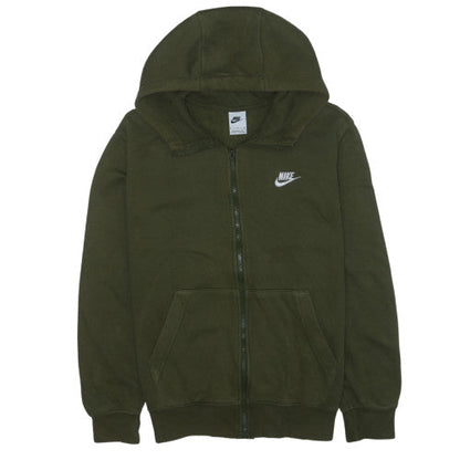 Nike Men's Green Full Zip Hoodie M Regular Fit Sportswear