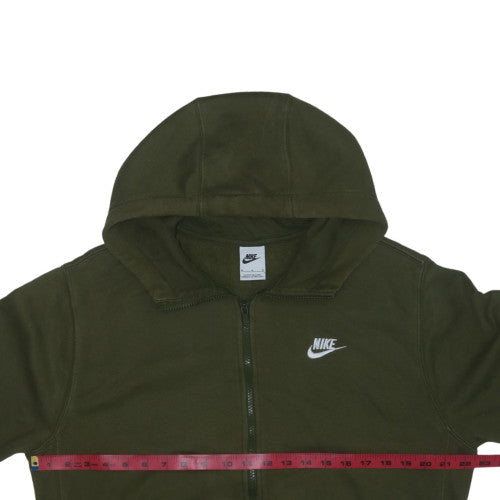 Nike Men's Green Full Zip Hoodie M Regular Fit Sportswear