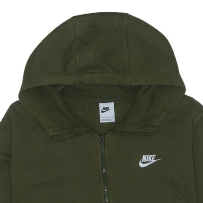 Nike Men's Green Full Zip Hoodie M Regular Fit Sportswear