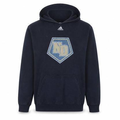 Adidas Men's Blue Pullover Hoodie L Graphic ND Logo Sportswear
