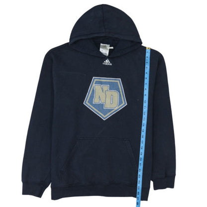 Adidas Men's Blue Pullover Hoodie L Graphic ND Logo Sportswear