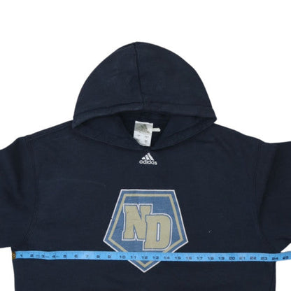 Adidas Men's Blue Pullover Hoodie L Graphic ND Logo Sportswear