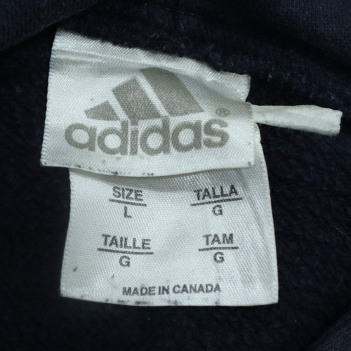 Adidas Men's Blue Pullover Hoodie L Graphic ND Logo Sportswear