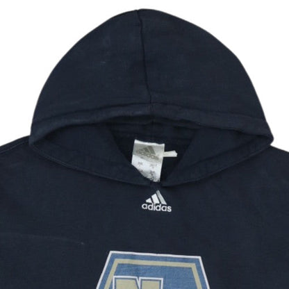 Adidas Men's Blue Pullover Hoodie L Graphic ND Logo Sportswear