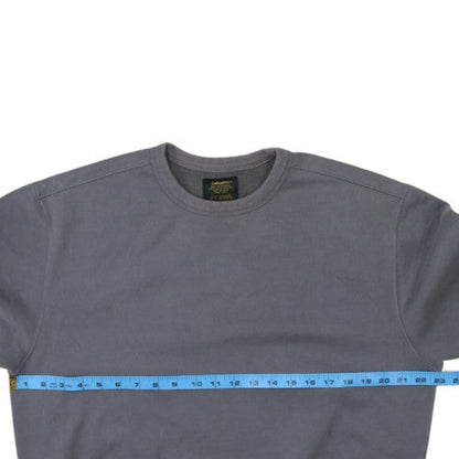 Carhartt Men Grey Sefton Sweatshirt M Crew Neck Cotton Blend
