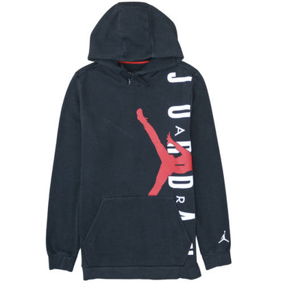 Jordan Men's Black Pullover Hoodie L Graphic Logo Sportswear