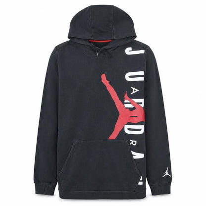 Jordan Men's Black Pullover Hoodie L Graphic Logo Sportswear