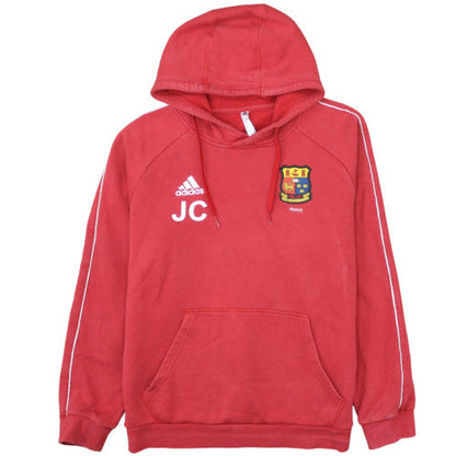 Adidas Men’s Red Pullover Hoodie Size L Sports Fleece