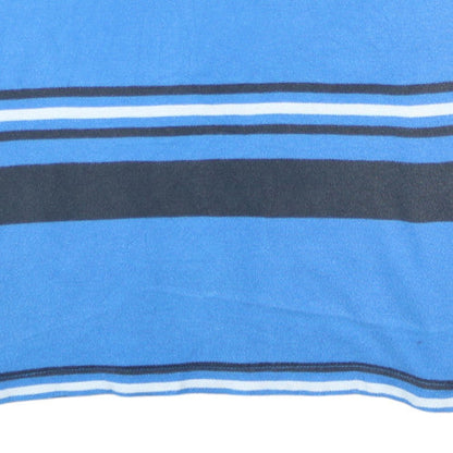 Timberland Men's Blue Striped XL Regular Fit Cotton Polo Shirt