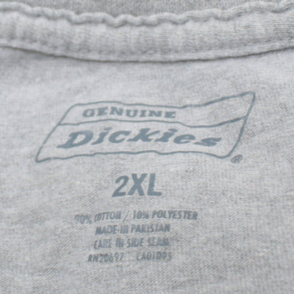 Dickies Men's Grey 2XL Classic Crew Neck Cotton Blend T-Shirt