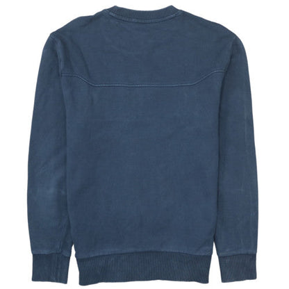Hugo Boss Men's Blue Crew Neck Logo Sweatshirt Size M