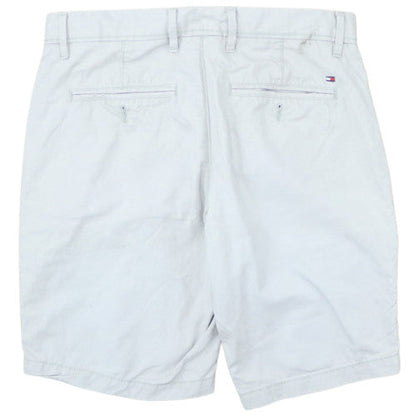 Tommy Hilfiger Men's Light Grey 32 Chino Shorts Casual Cotton Blend