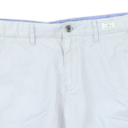 Tommy Hilfiger Men's Light Grey 32 Chino Shorts Casual Cotton Blend