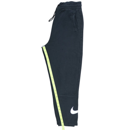 Nike Men's Black Jogger Trousers M Regular Fit Cotton Blend Activewear