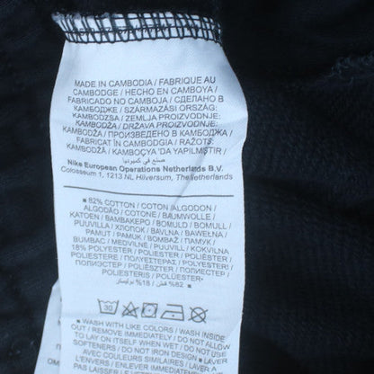 Nike Men's Black Jogger Trousers M Regular Fit Cotton Blend Activewear
