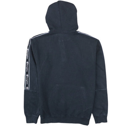 Champion Men's Black 1/2 Zip Hoodie Medium Fleece Sweatshirt