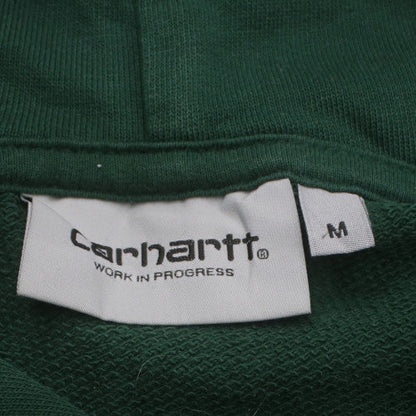 Carhartt Mens Green Pullover Hoodie M College Logo Sweatshirt