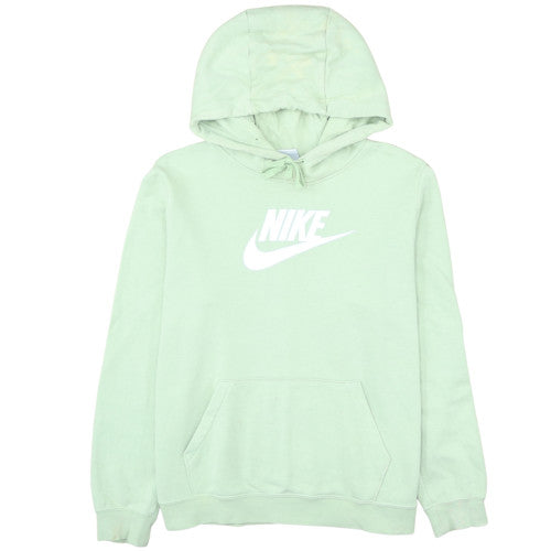 Nike Men's Green Pullover Hoodie L Logo Fleece Sweatshirt
