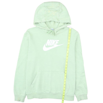 Nike Men's Green Pullover Hoodie L Logo Fleece Sweatshirt