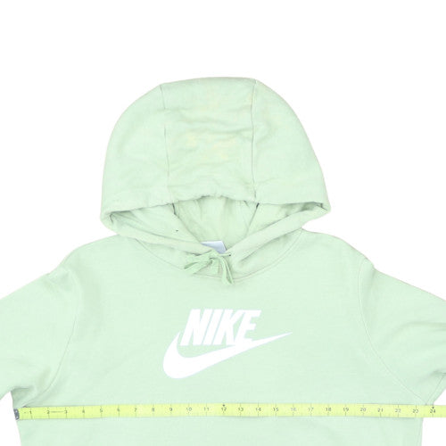 Nike Men's Green Pullover Hoodie L Logo Fleece Sweatshirt