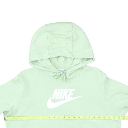 Nike Men's Green Pullover Hoodie L Logo Fleece Sweatshirt