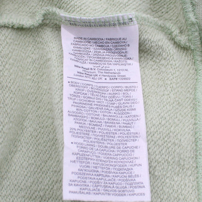 Nike Men's Green Pullover Hoodie L Logo Fleece Sweatshirt
