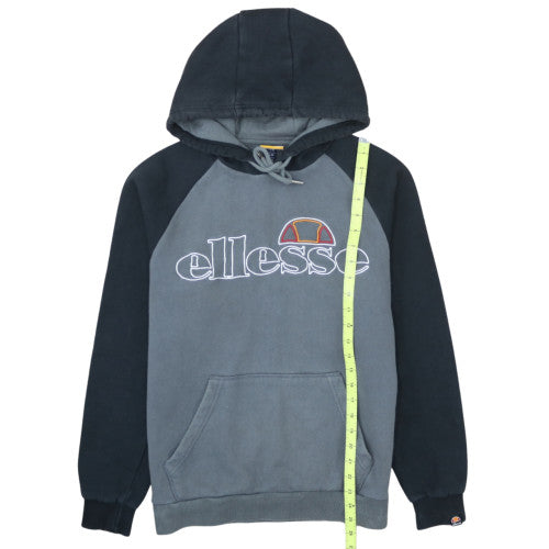 Ellesse Mens Grey Pullover Hoodie M Embroidered Logo Sportswear