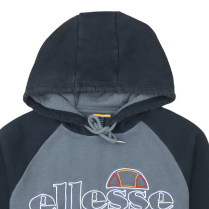Ellesse Mens Grey Pullover Hoodie M Embroidered Logo Sportswear