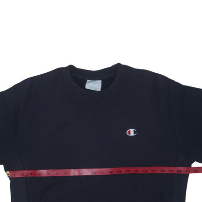 Champion Men's Black Reverse Weave Pullover Sweatshirt M